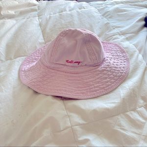 Toddler Old Navy Bucket, Swim, Sun Hat- Pink size small with straps -Y2K
